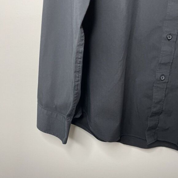 J.CREW Performance Dress Shirt Men XXL Slim Black Button Up Spread Collar AS991 - Picture 3 of 10